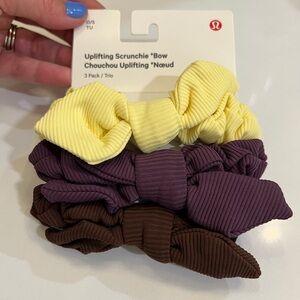 Lululemon Uplifting Bow Scrunchies- 3pk
